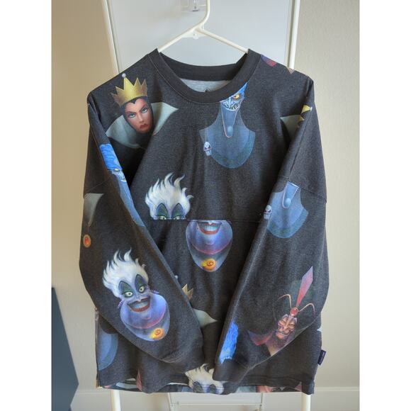 Disney Parks Villains Up to No Good Crew Spirit Jersey Faded Shirt Size S - Picture 1 of 8